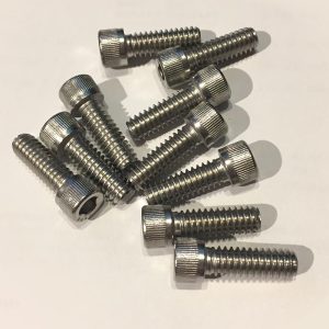 Stainless Steel Cap Bolts 1/4" thread 3/4" length