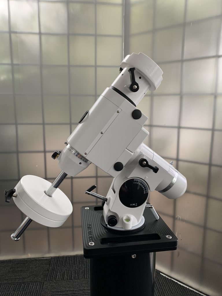 HEQ5 on Astroworx Pier with adapter plate