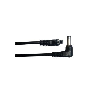 Pack of 2 x 2.1 to 2.1 cables with angled connectors