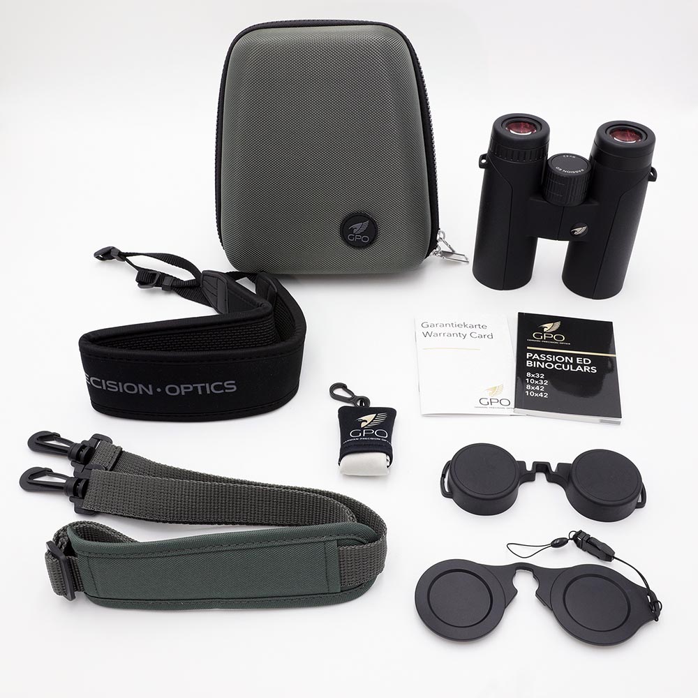 GPO PASSION™ ED 10×42 Binoculars accessories