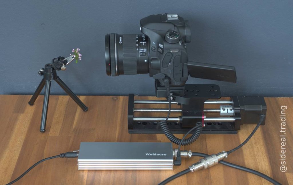 Basic equipment for your first image with the WeMacro Rail