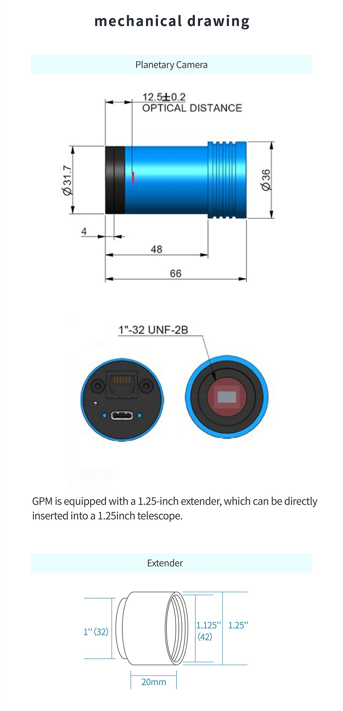 GPM462 mechanical drawing